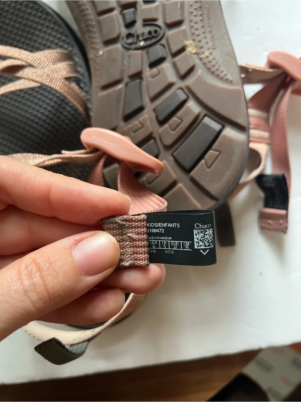 Chaco ZX/1 EcoTread Sandals Metallic Pink Size 6 Big Kid